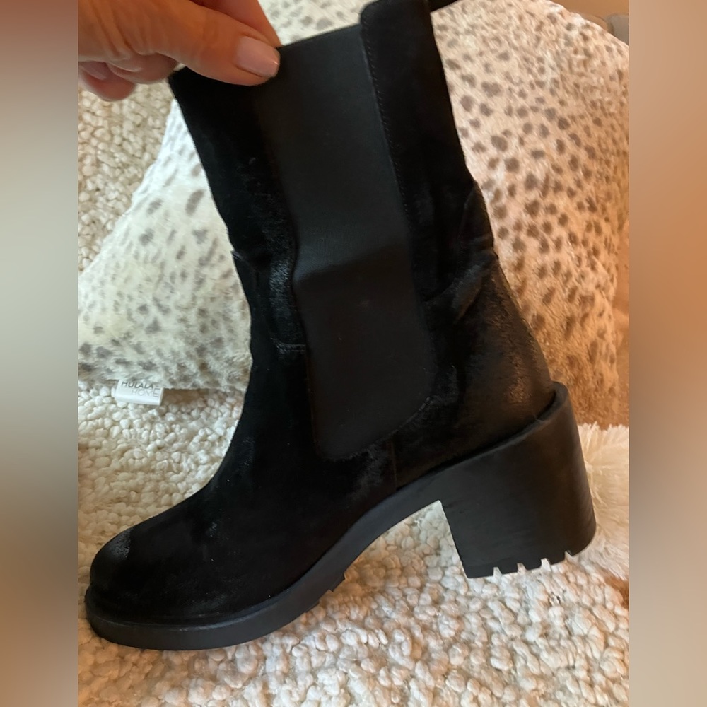 Emanuel Castro black boots sz 8